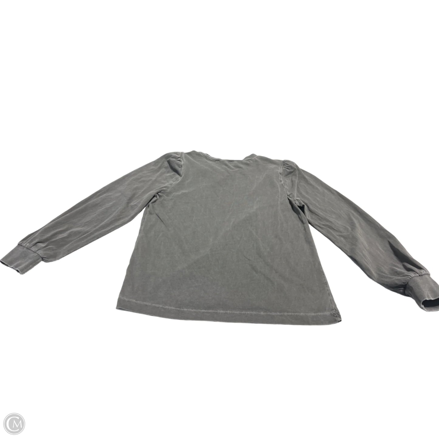 Top Long Sleeve By Treasure And Bond In Grey, Size: M