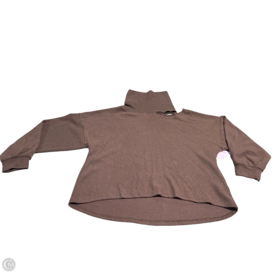 Top Long Sleeve By Vintage Havana In Brown, Size: S