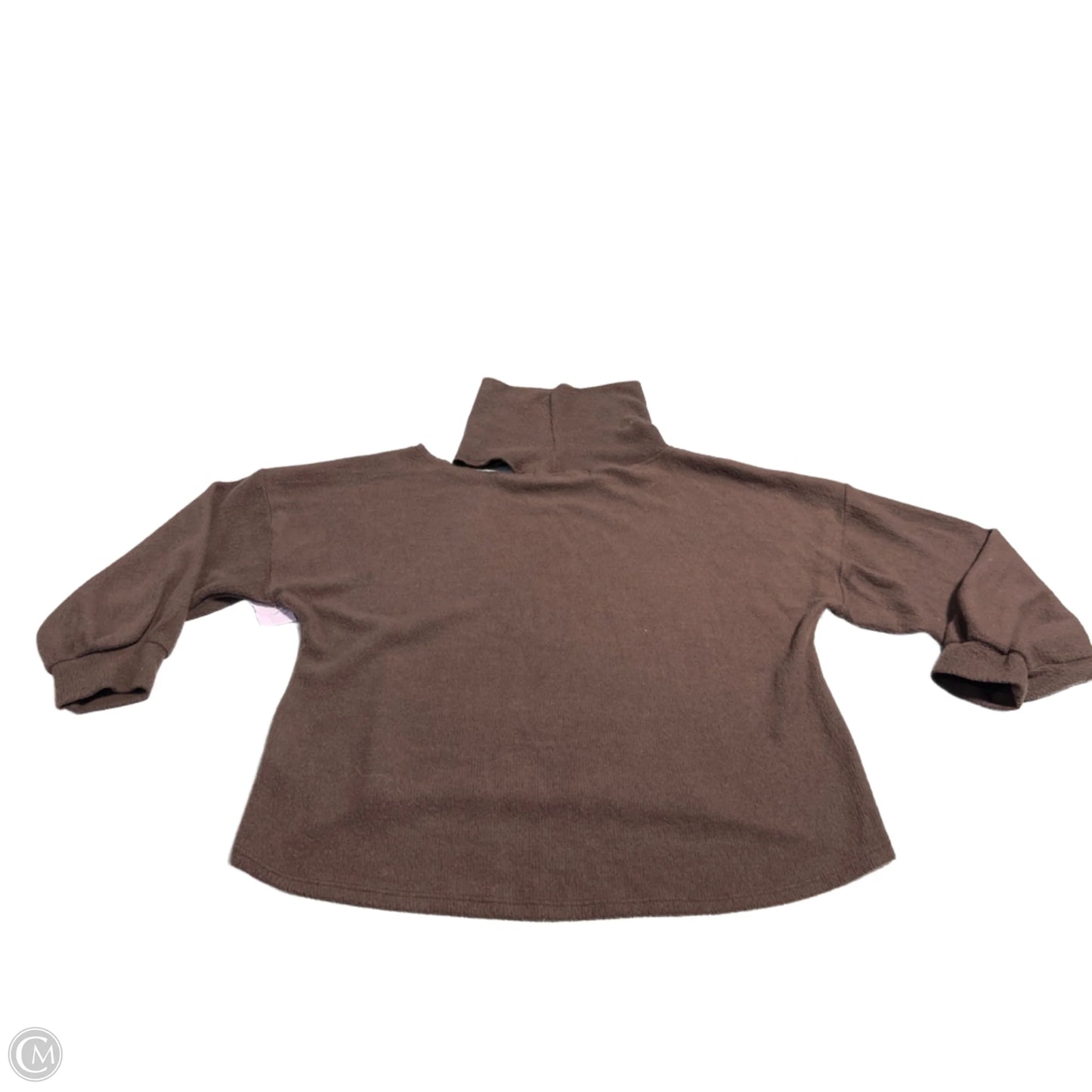 Top Long Sleeve By Vintage Havana In Brown, Size: S