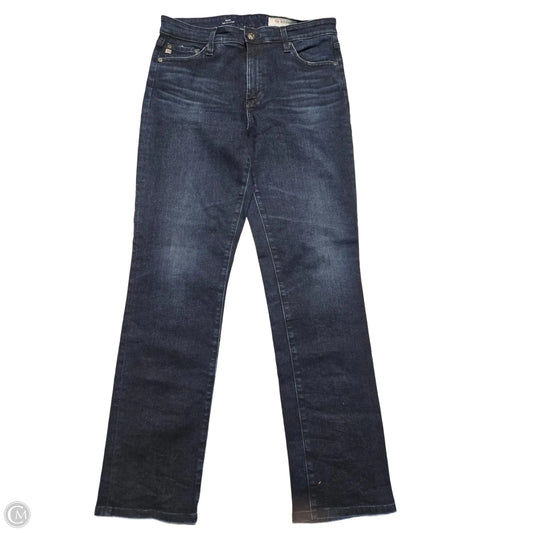 Jeans Straight By Ag Jeans In Blue Denim, Size: 10