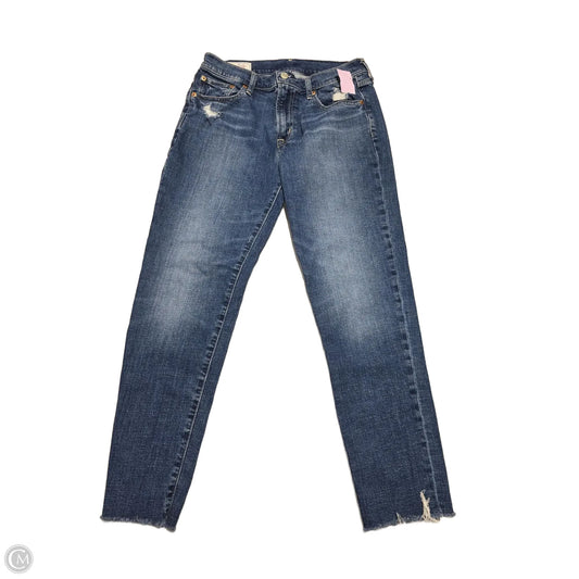Jeans Cropped By Gap In Blue Denim, Size: 2