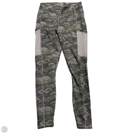Athletic Leggings By Fabletics In Camouflage Print, Size: L