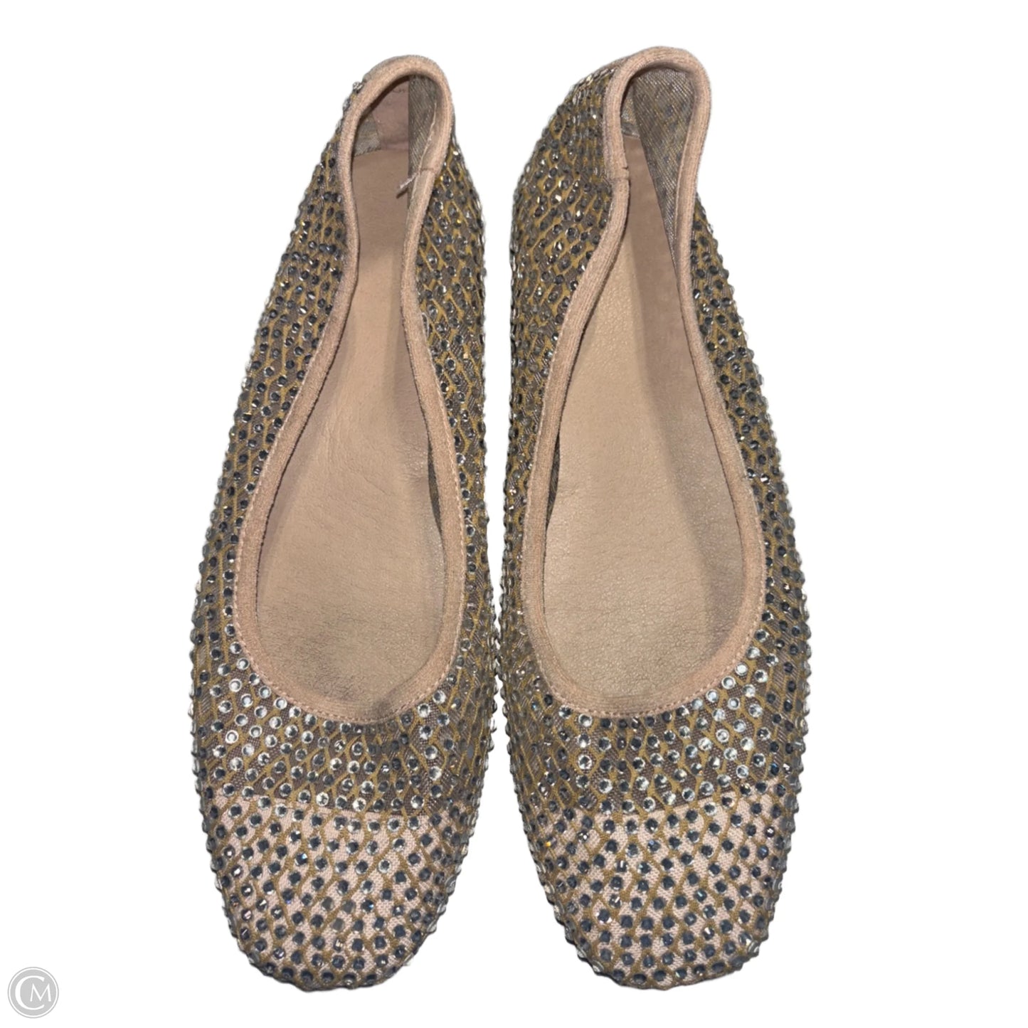Shoes Flats By Cme In Silver, Size: 9