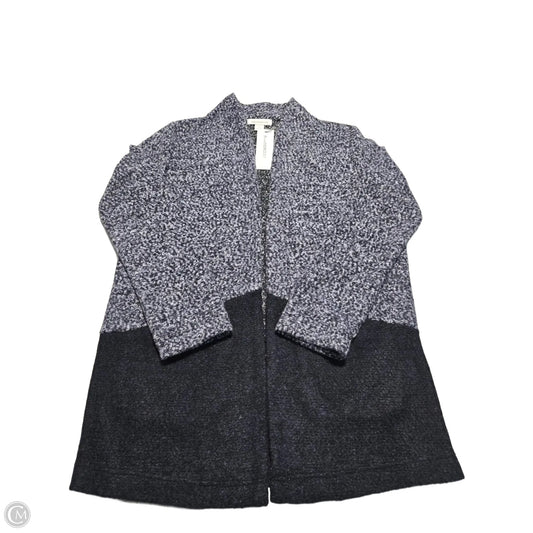 Sweater Cardigan By Liz Claiborne In Blue, Size: S