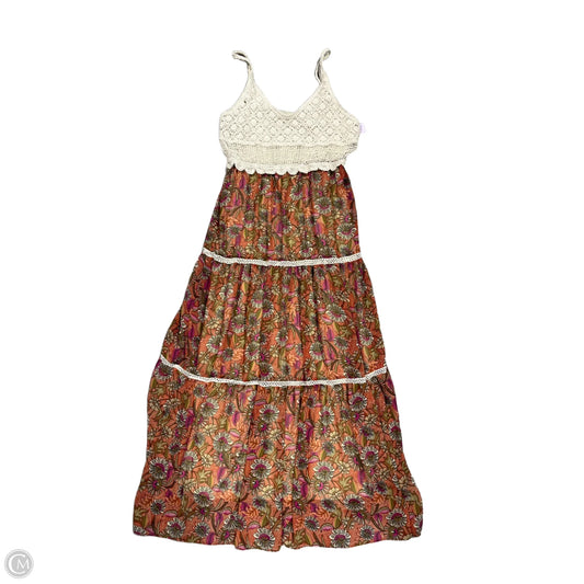 Dress Casual Midi By Taylor In Floral Print, Size: S