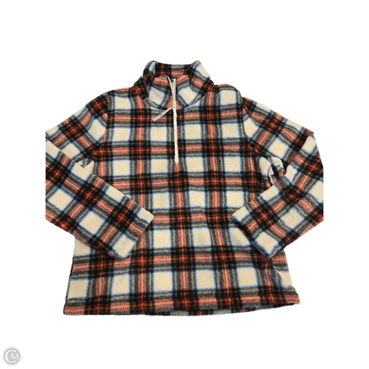Top Long Sleeve By J. Crew In Plaid Pattern, Size: M