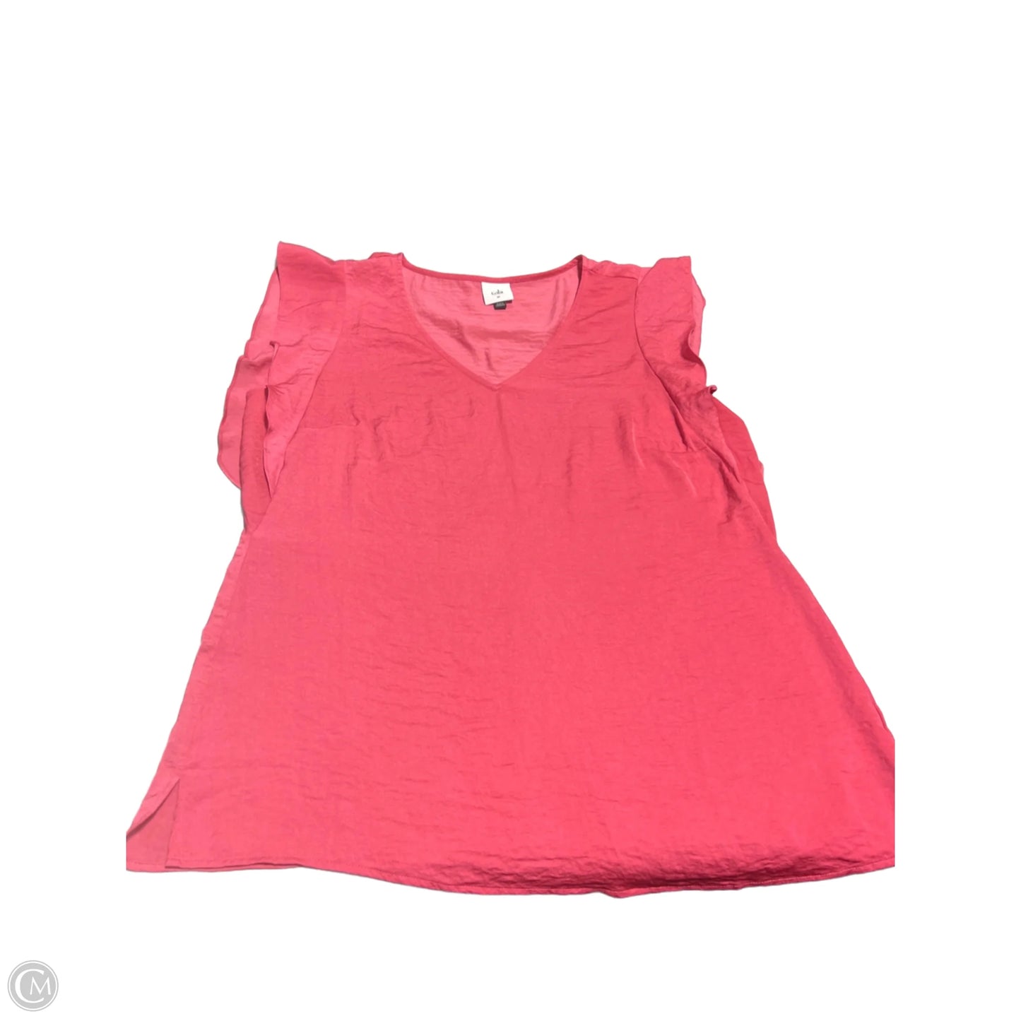 Top Short Sleeve By Cabi In Pink, Size: M