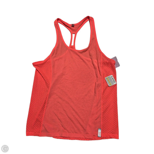 Athletic Tank Top By Under Armour In Orange, Size: S