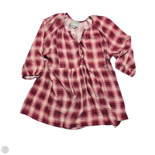 Top 3/4 Sleeve By Maeve In Pink, Size: Xs