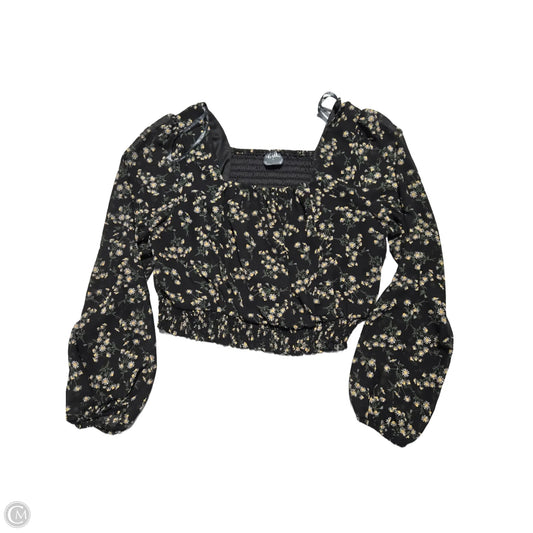 Top Long Sleeve By Cmc In Floral Print, Size: L