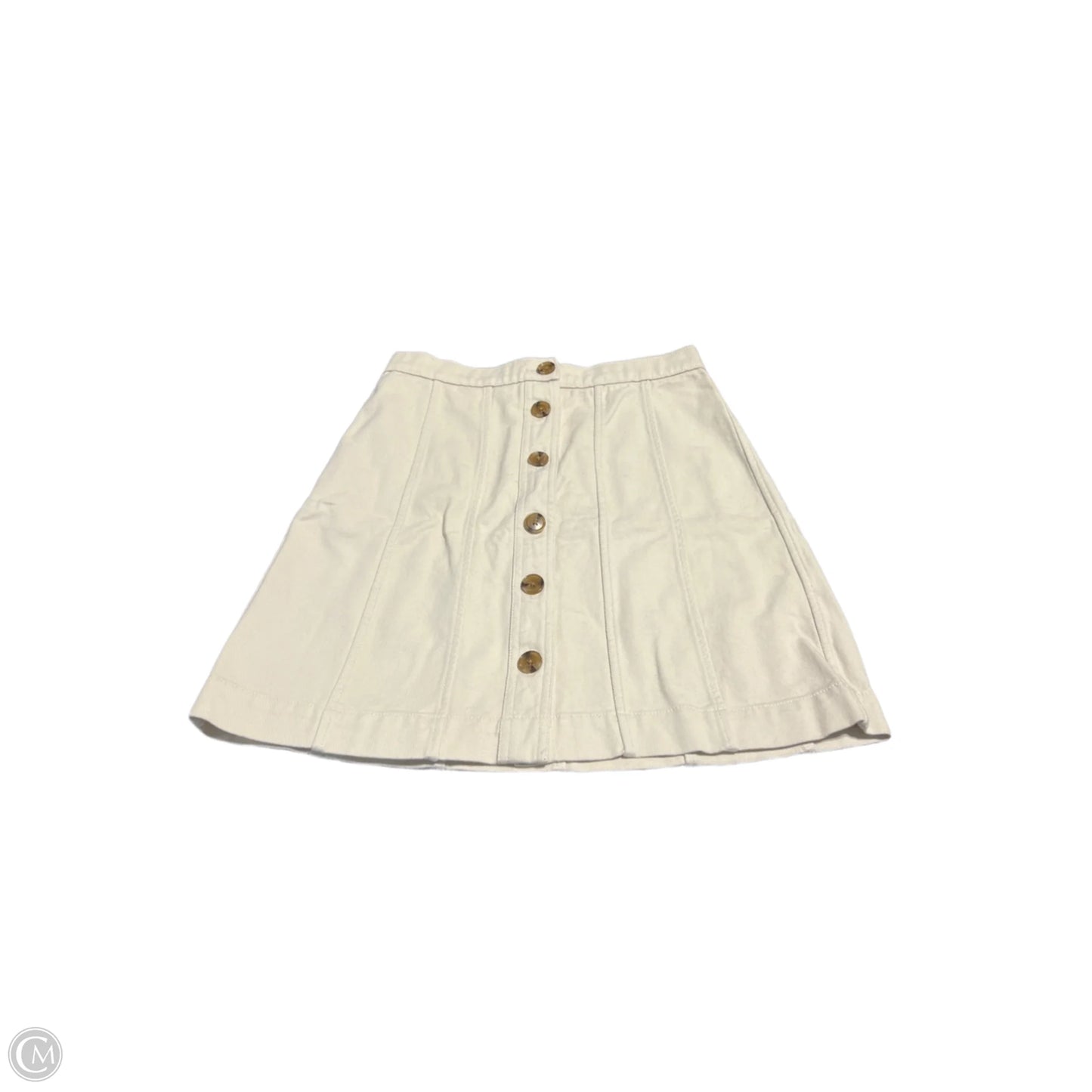 Skirt Mini & Short By Banana Republic In Cream, Size: 0