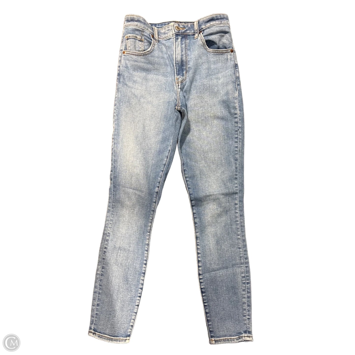 Jeans Skinny By Abercrombie And Fitch In Blue Denim, Size: 4l