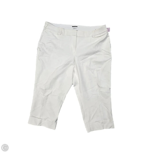 Capris By Lane Bryant In White, Size: 3x