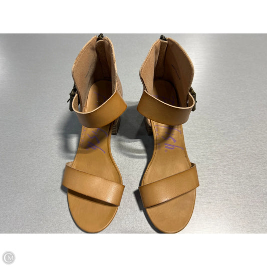 Sandals Heels Block By Blowfish In Tan, Size: 7