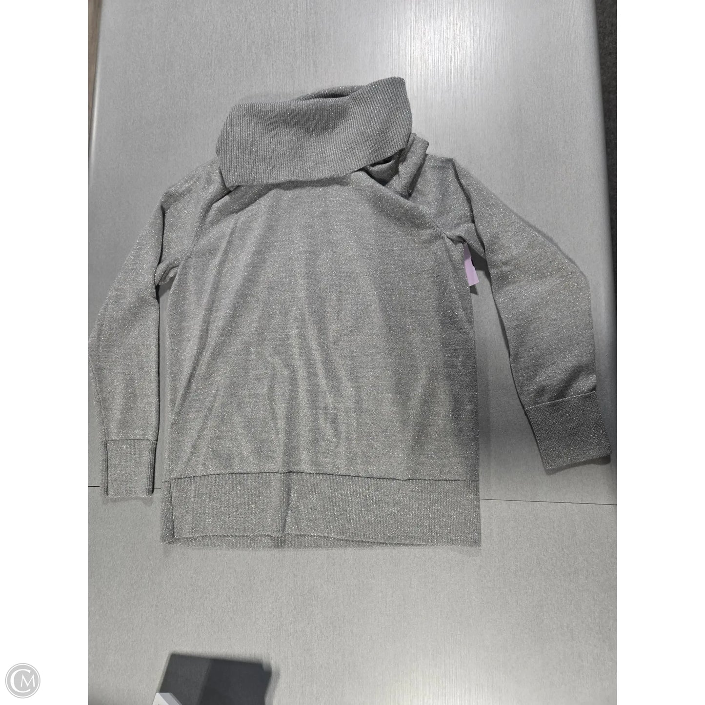 Sweater By Talbots In Silver, Size: Mp