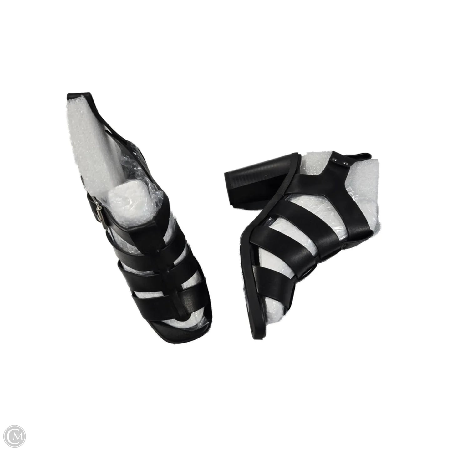 Sandals Heels Block By Soda In Black, Size: 6.5