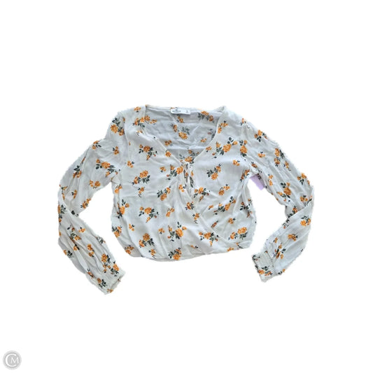 Top Long Sleeve By Hollister In Floral Print, Size: S