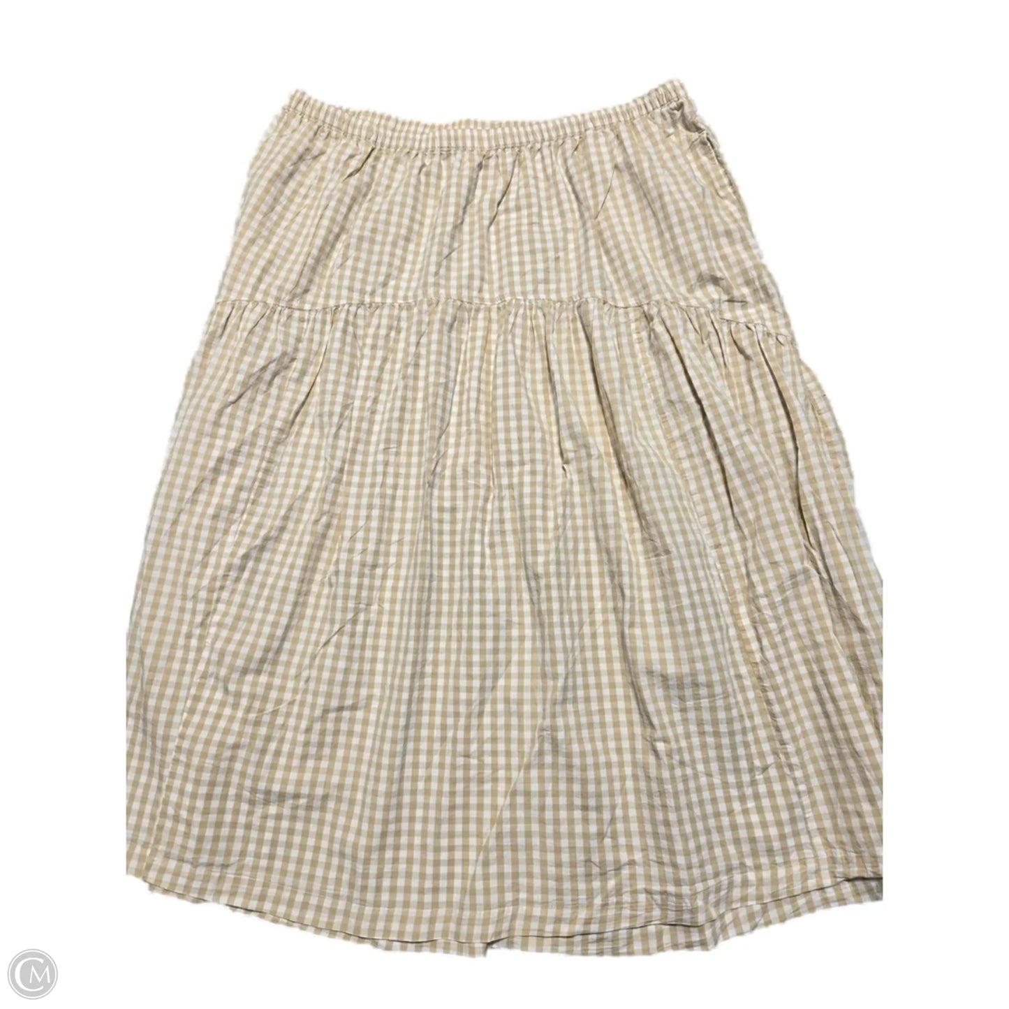Skirt Midi By Old Navy In Checkered Pattern, Size: Xxl