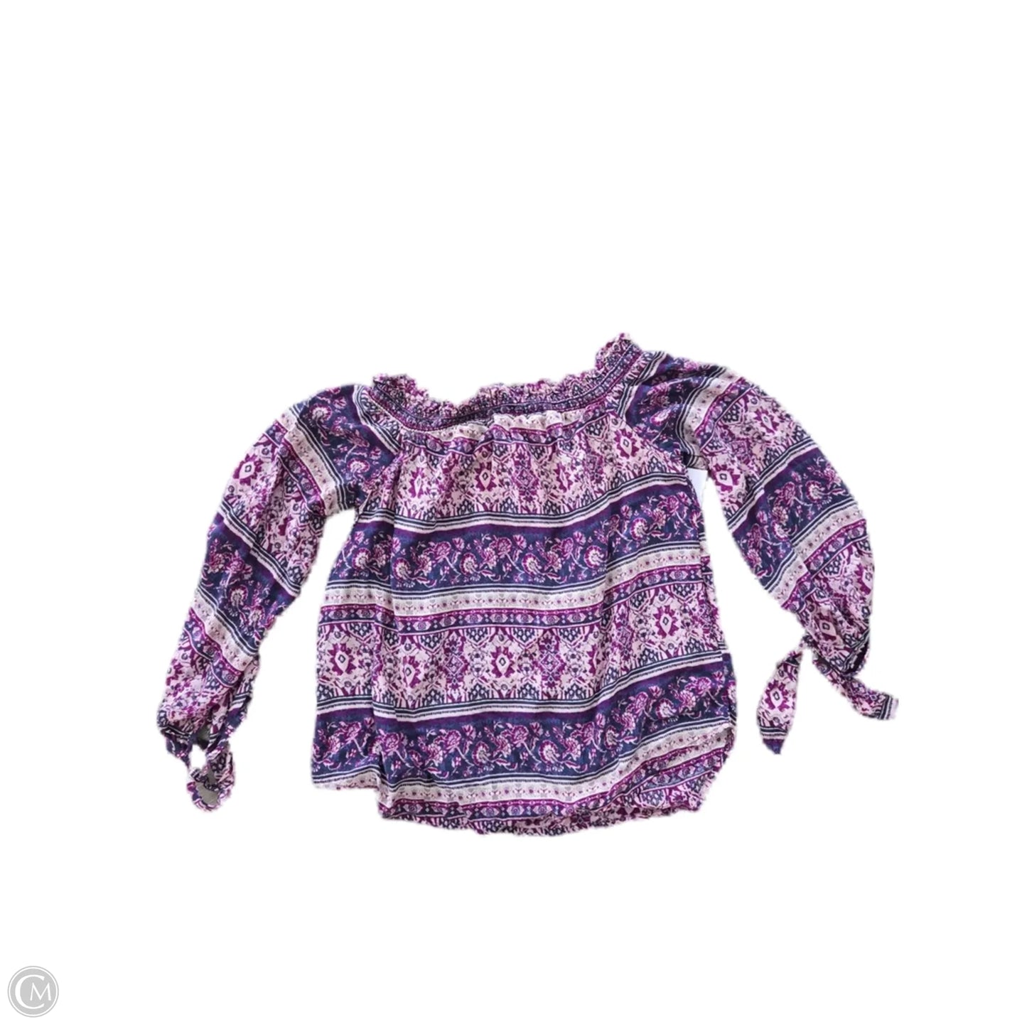 Top 3/4 Sleeve By Beachlunchlounge In Purple, Size: S