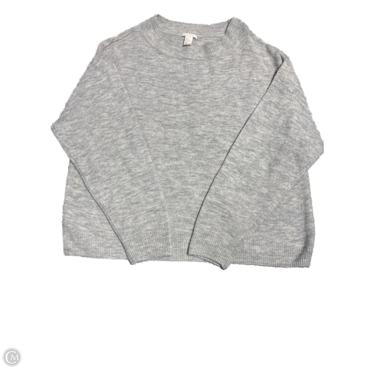 Sweater By Clothes Mentor In Grey, Size: L