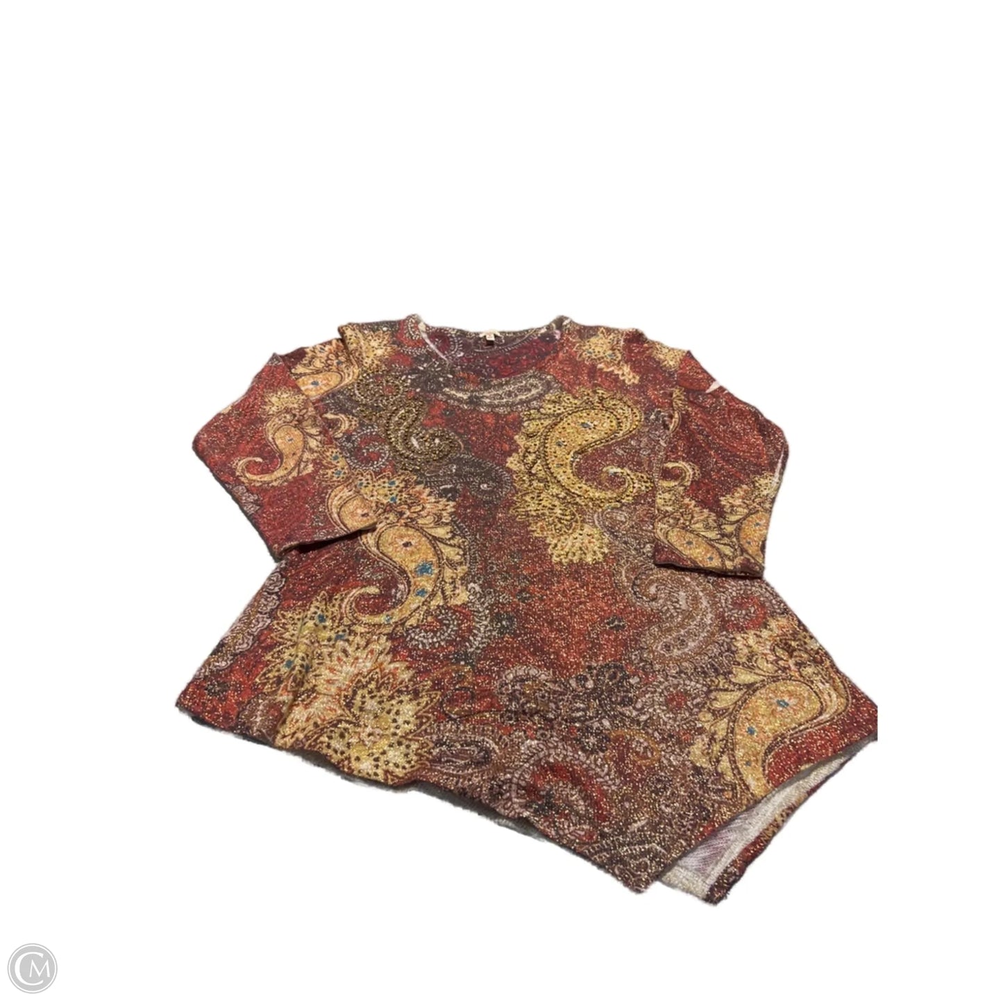 Top Long Sleeve By Reba In Red, Size: M