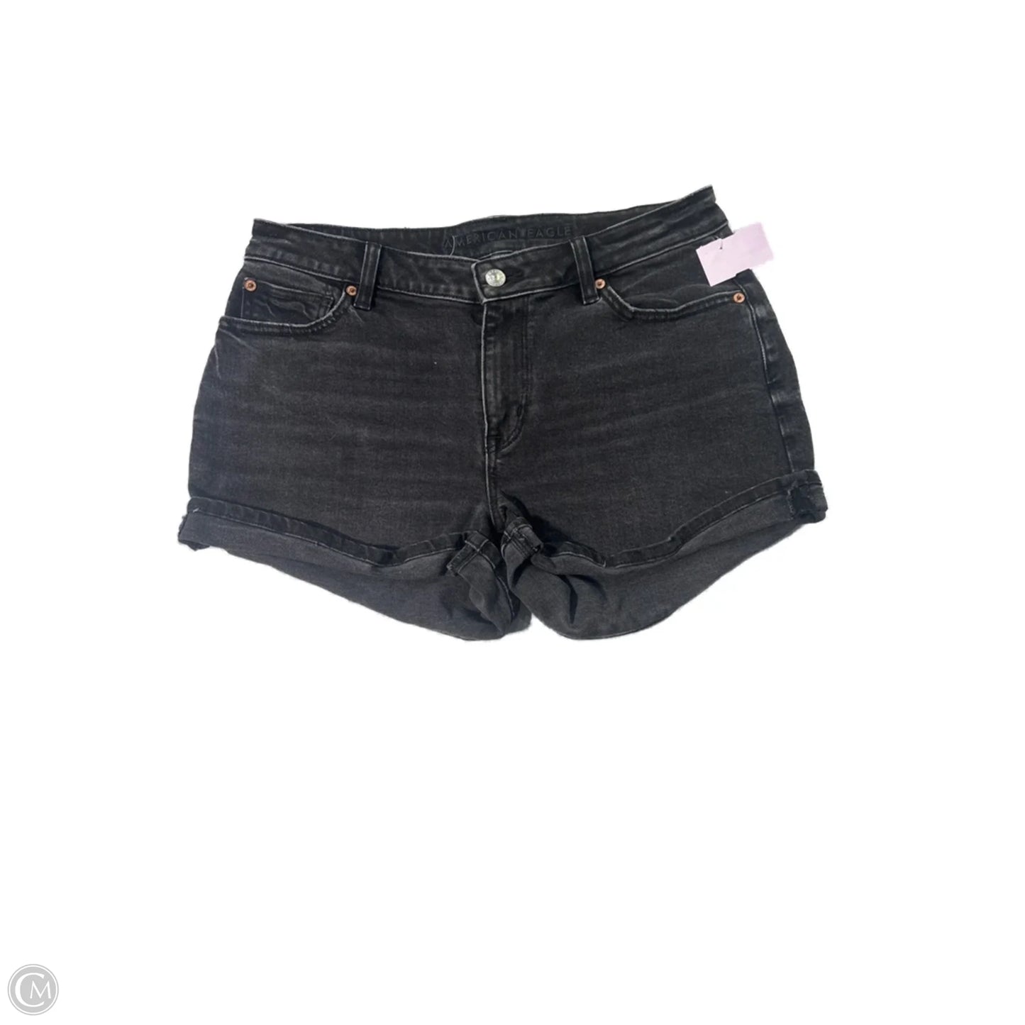 Shorts By American Eagle In Black Denim, Size: 4
