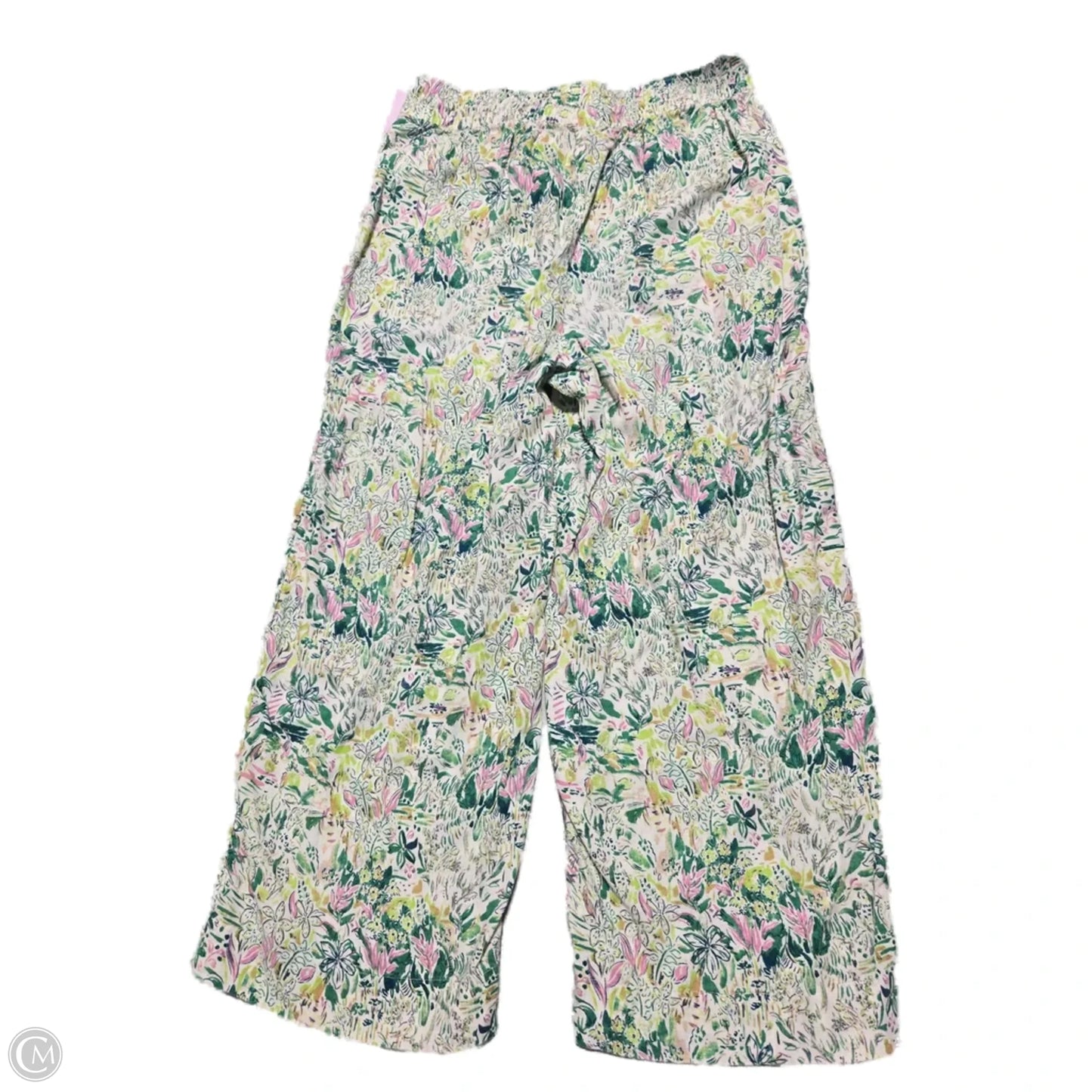Pants Linen By Cynthia Rowley In Floral Print, Size: L