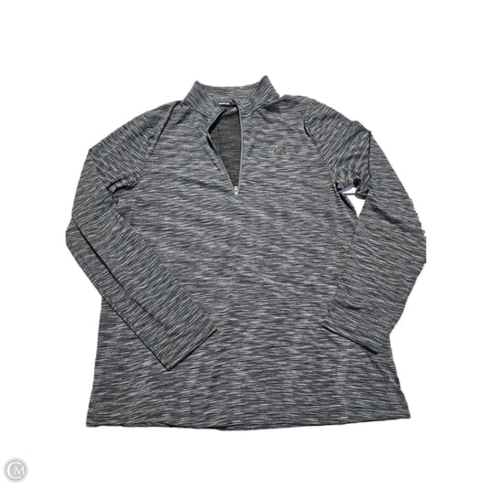 Athletic Top Long Sleeve Collar By Under Armour In Grey, Size: Xl