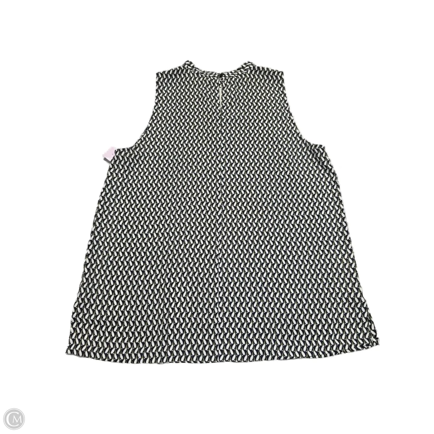 Top Sleeveless By Loft In Geometric Pattern, Size: L