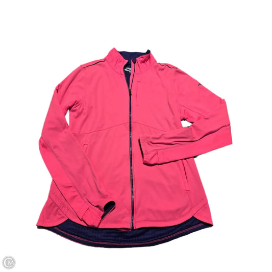 Jacket Windbreaker By Sacouny In Pink, Size: S