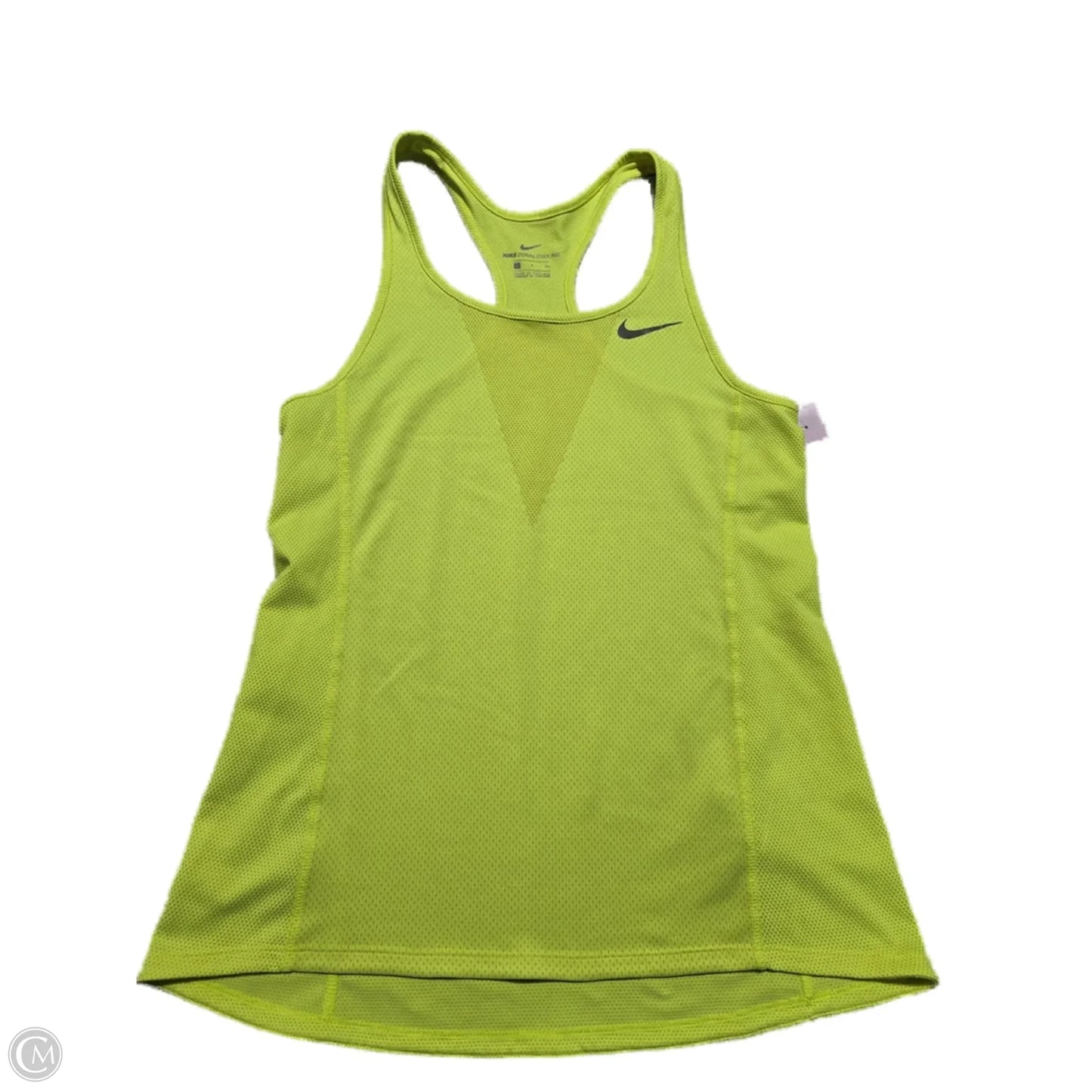 Athletic Tank Top By Nike In Yellow, Size: S