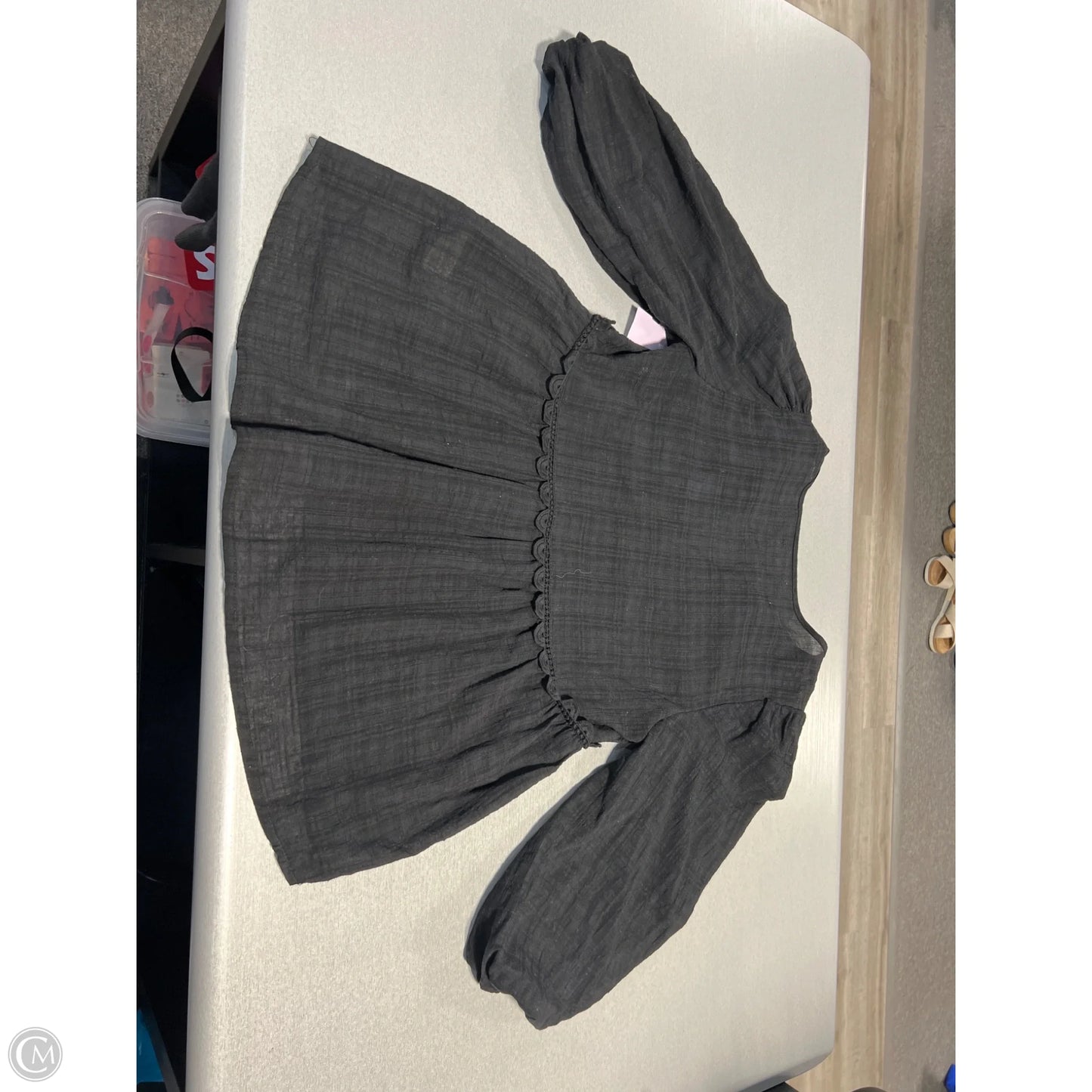 Top Long Sleeve By Max Studio In Black, Size: S