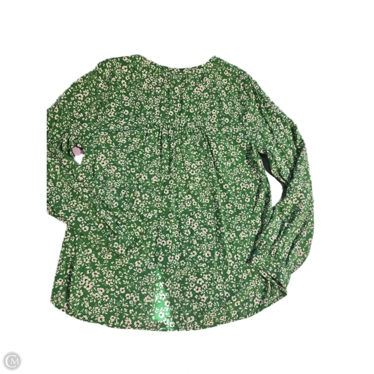 Top Long Sleeve By J. Jill In Floral Print, Size: L