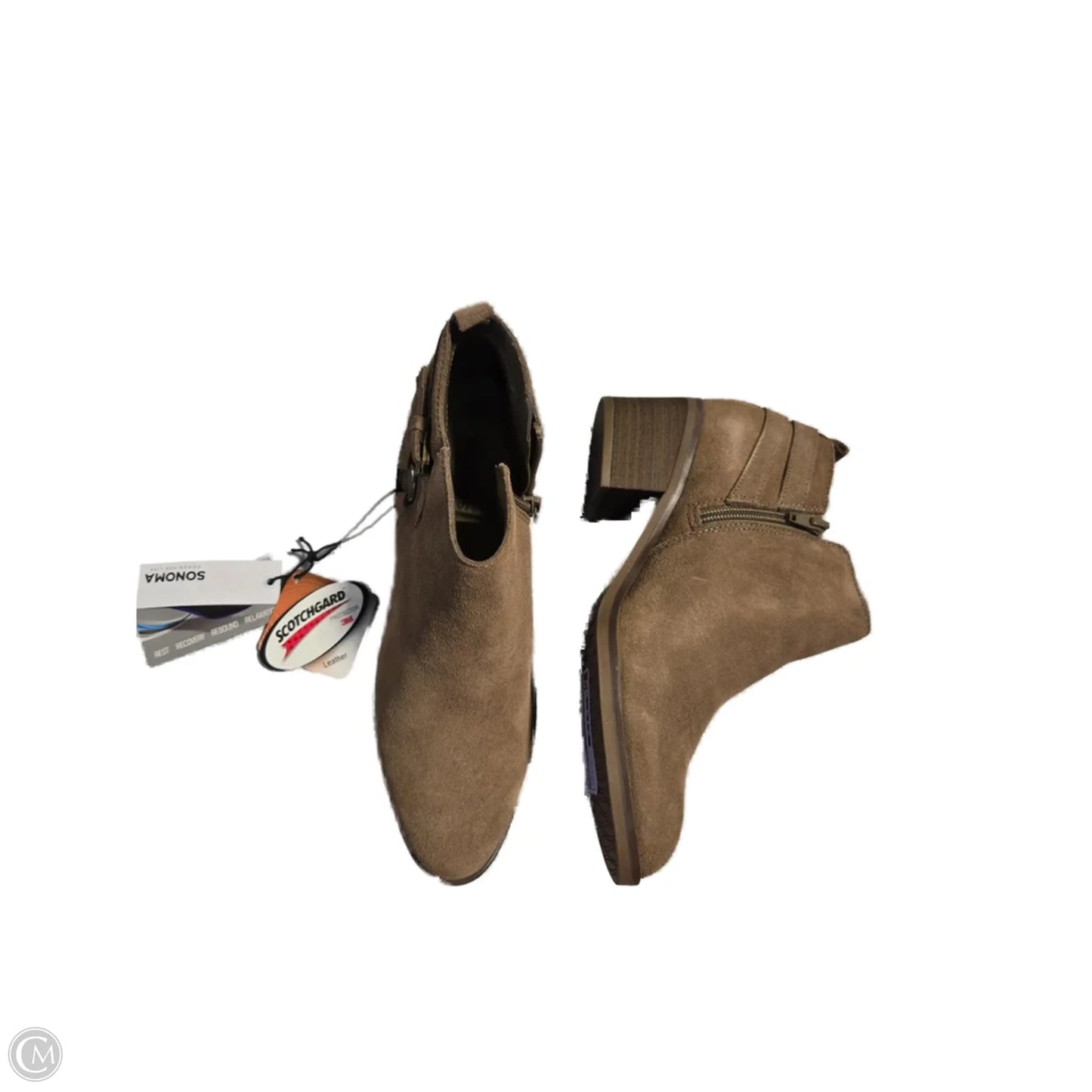 Boots Ankle Heels By Sonoma In Tan, Size: 7.5