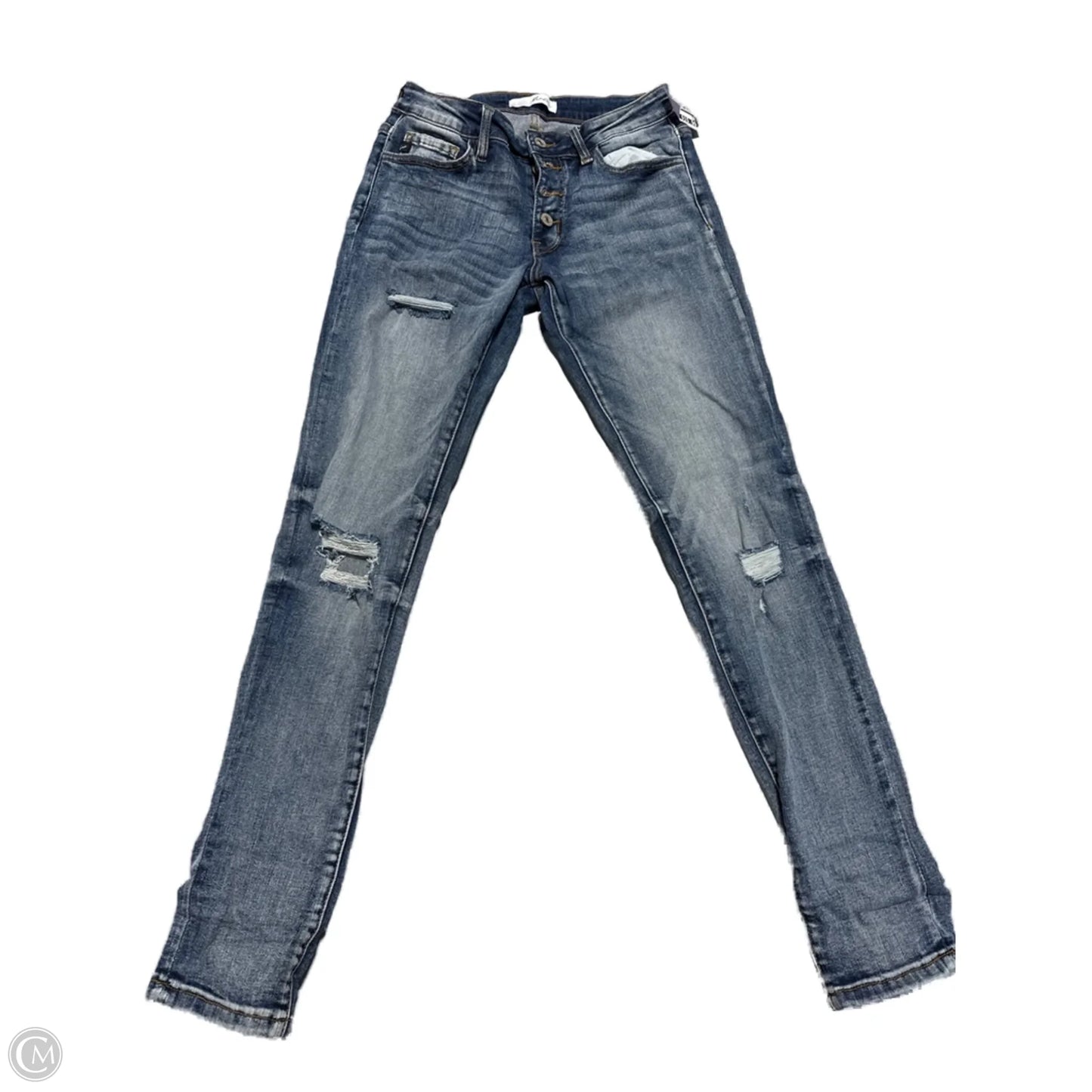 Jeans Skinny By Kancan In Blue Denim, Size: 0