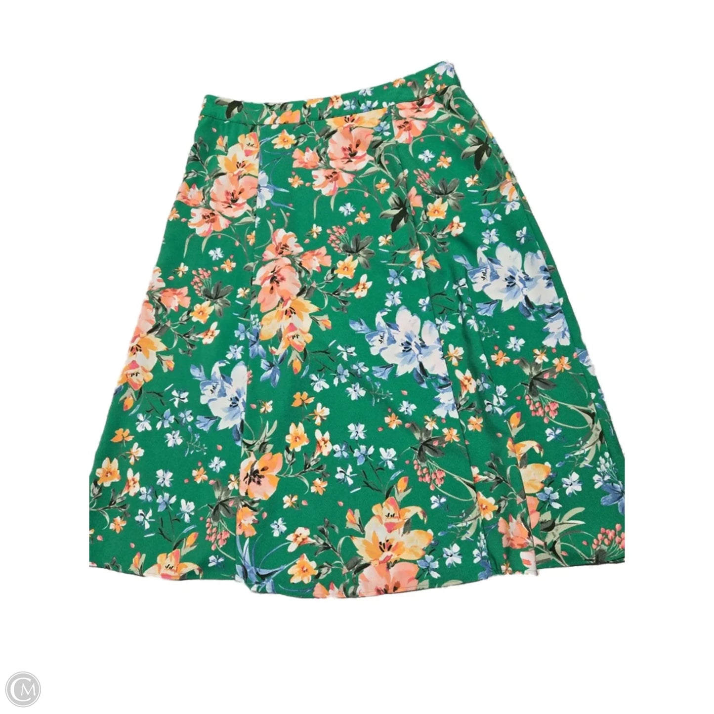 Skirt Midi By Loft In Green, Size: 10