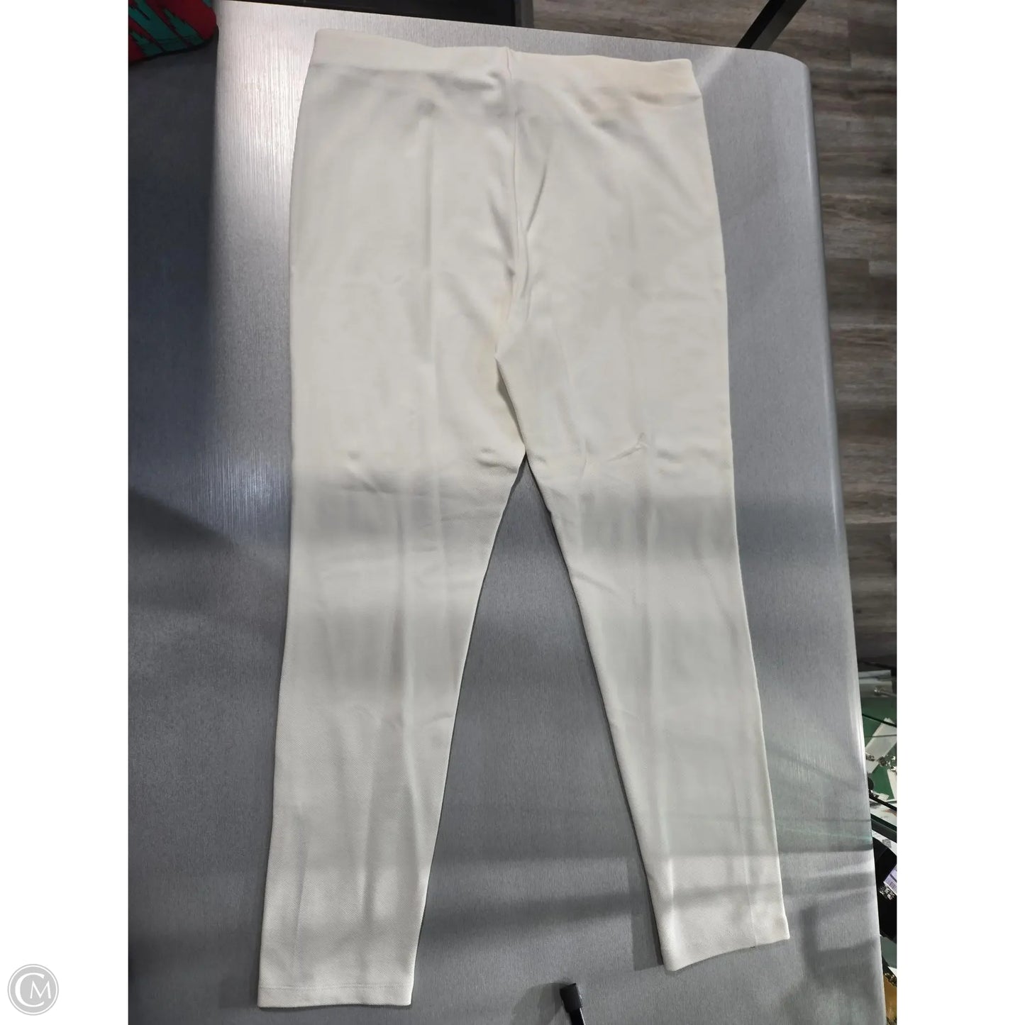 Pants Leggings By Hue In White, Size: L