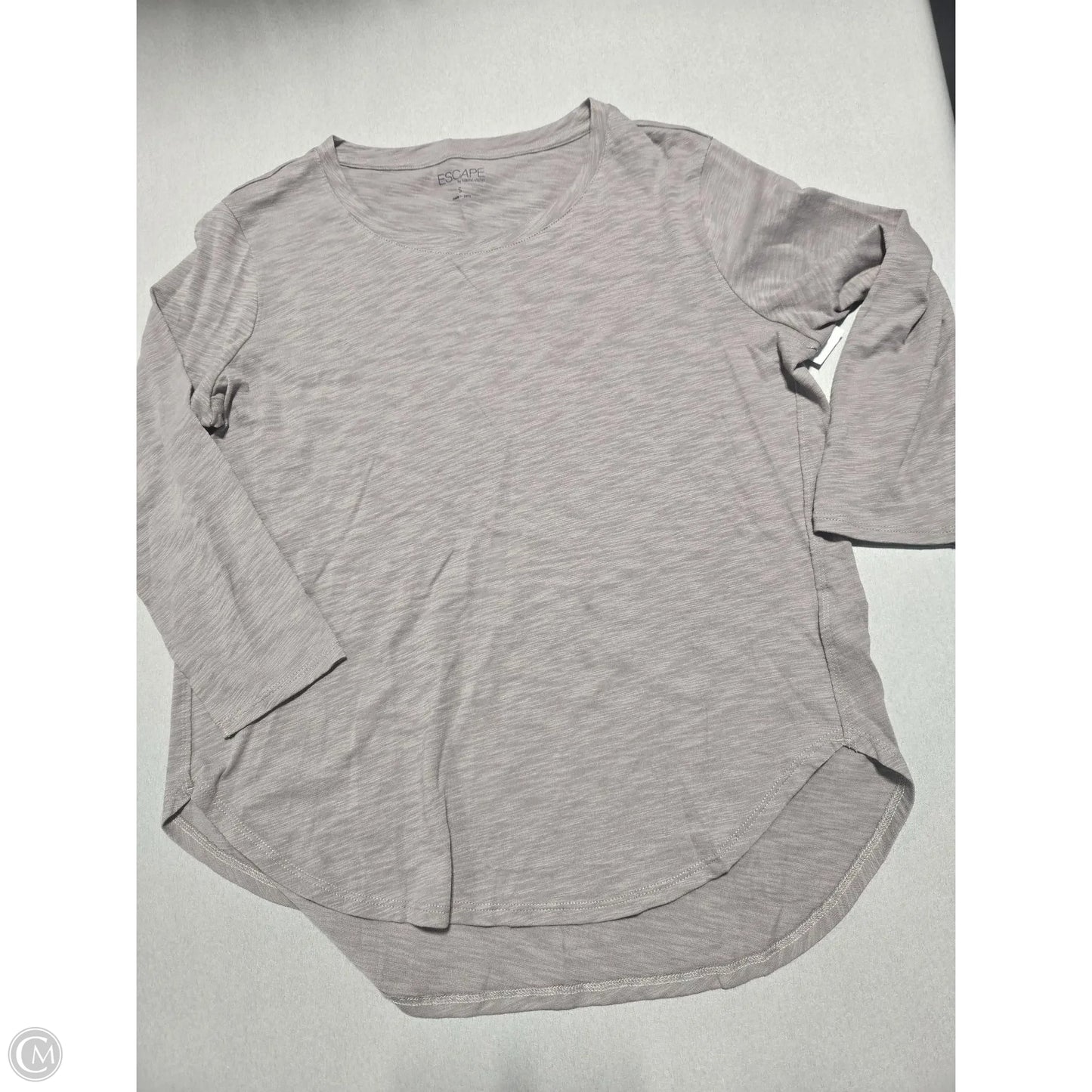 Top Long Sleeve By Cmc In Grey, Size: S