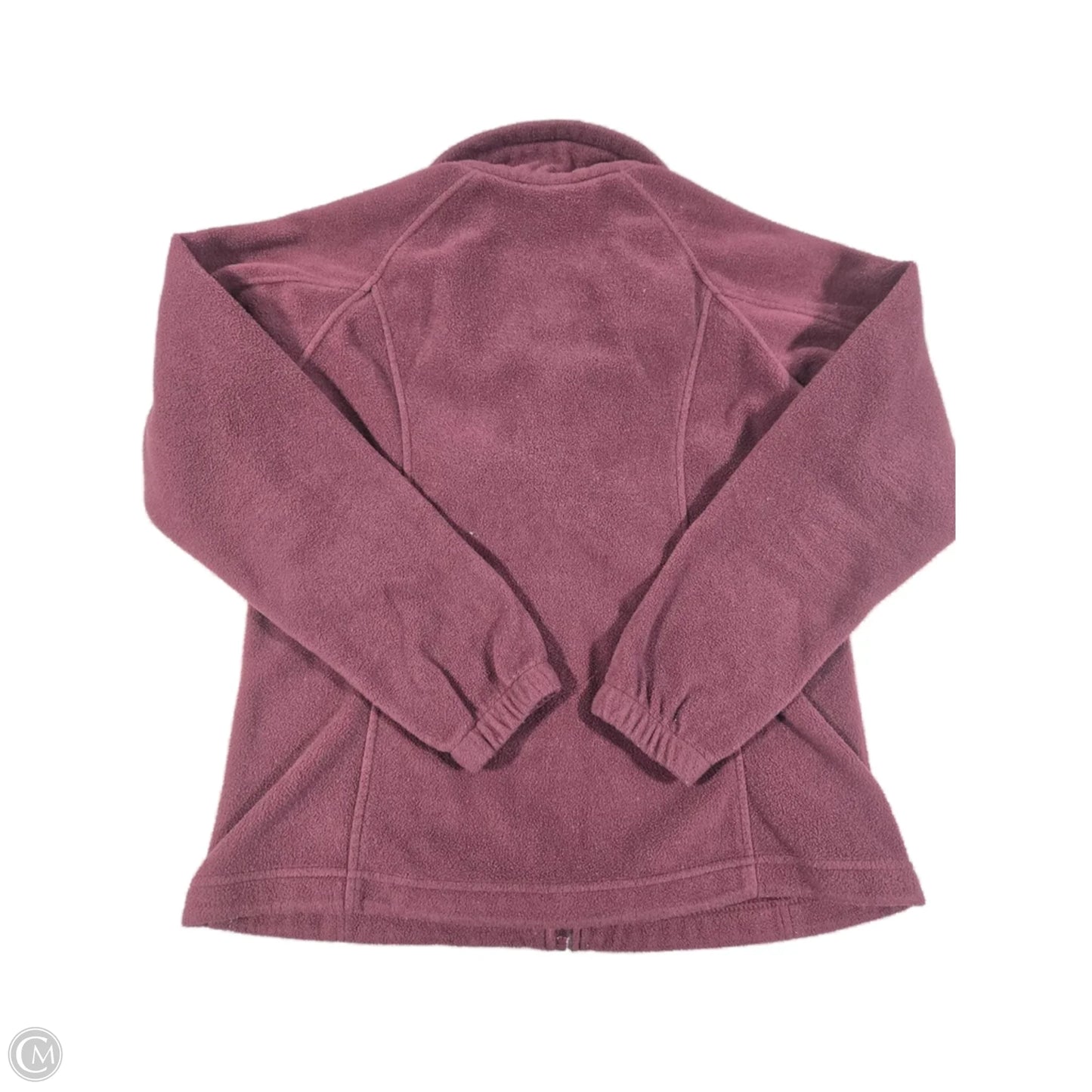 Jacket Fleece By Columbia In Maroon, Size: L