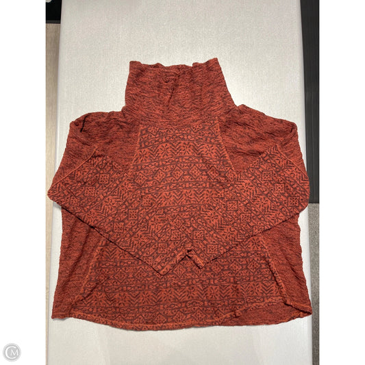 Top Long Sleeve By Cme In Brown, Size: 3x