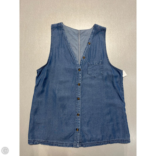 Tank Top By Cmf In Blue Denim, Size: L