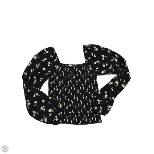 Top Long Sleeve By American Eagle In Floral Print, Size: Xs