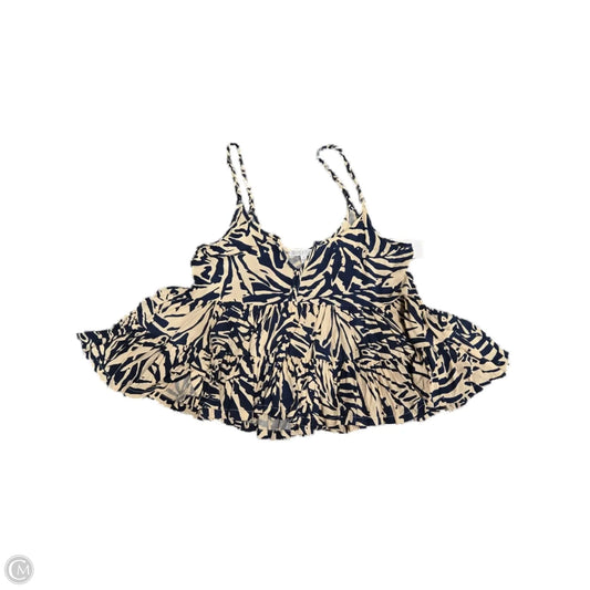 Tank Top By Cme In Blue & Cream, Size: S