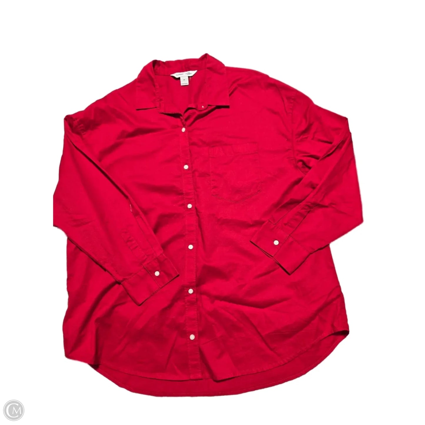 Top Long Sleeve Basic By Old Navy In Red, Size: M
