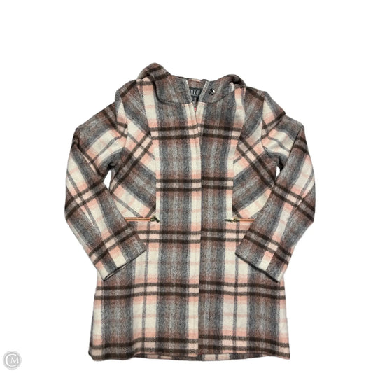 Coat Peacoat By Cmc In Plaid Pattern, Size: S