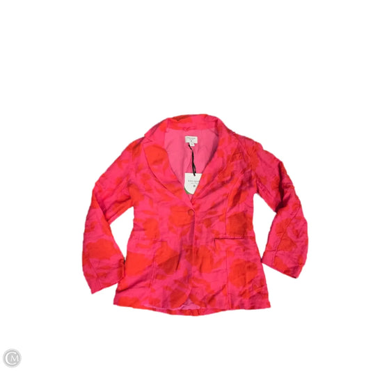 Blazer Designer By Kate Spade In Pink & Red, Size: S