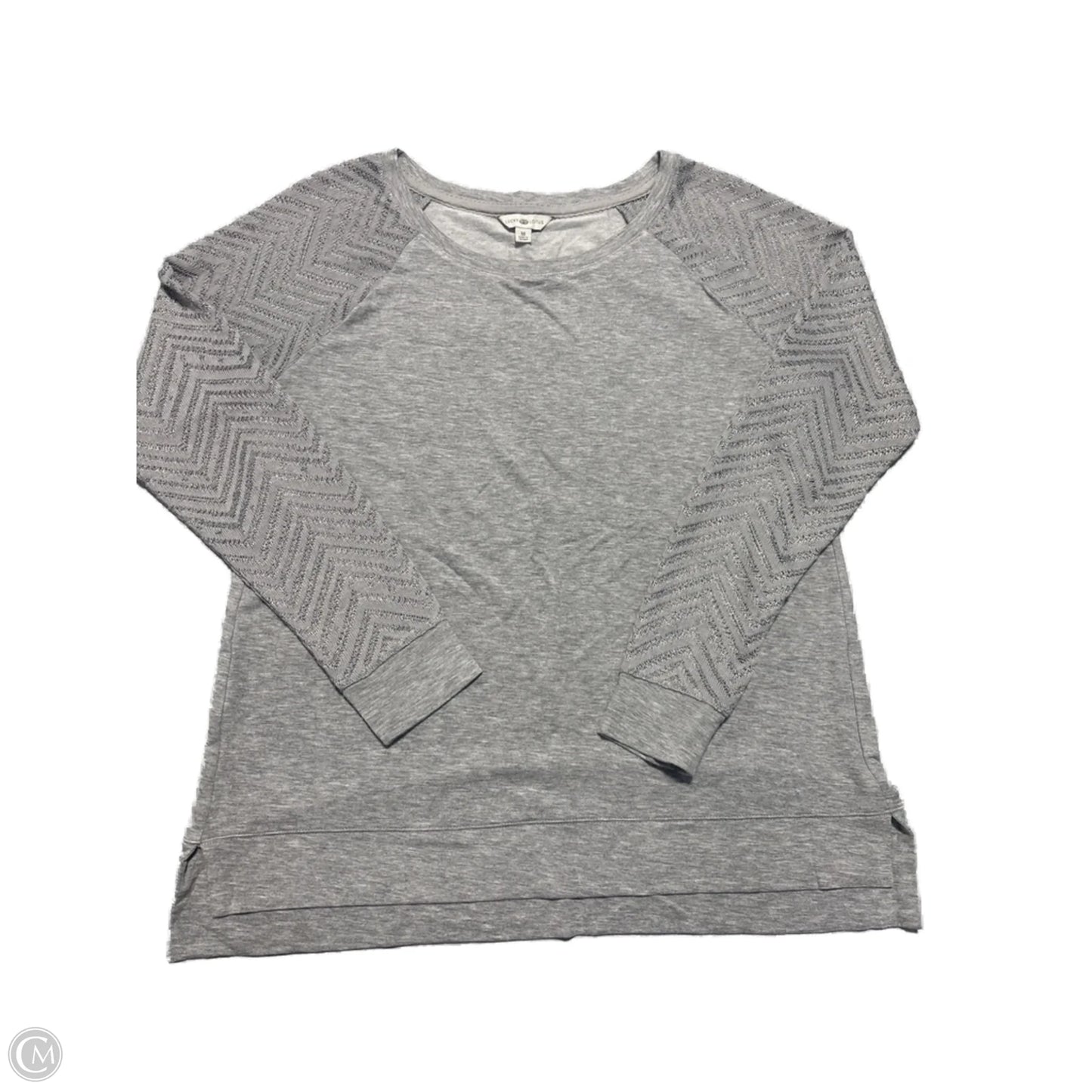 Top Long Sleeve Basic By Lucky Lotus In Grey, Size: M
