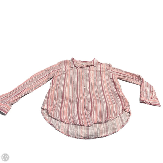 Top Long Sleeve By Lucky Brand In Striped Pattern, Size: M