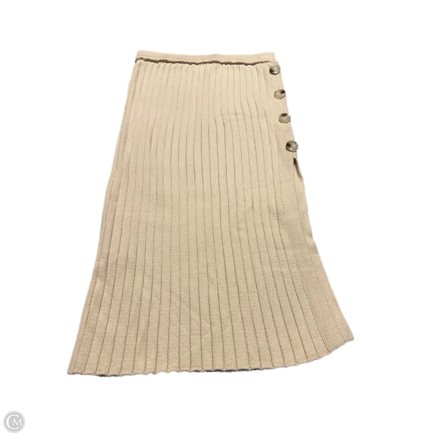 Skirt Midi By Pink Lily In Tan, Size: M
