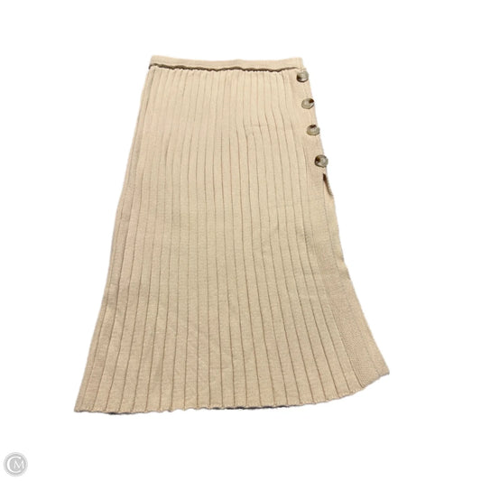 Skirt Midi By Pink Lily In Tan, Size: M